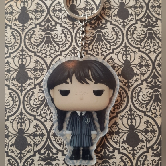 NWOT - Wednesday Adams key ring new - Picture 1 of 4